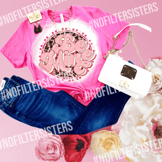 This lightweight Be Mine graphic tee will help you stay stylish and comfortable. The versatile design pairs easily with jeans, sweatpants or shorts for any casual occasion. This classic design shows your love. Unisex Fit. True to size