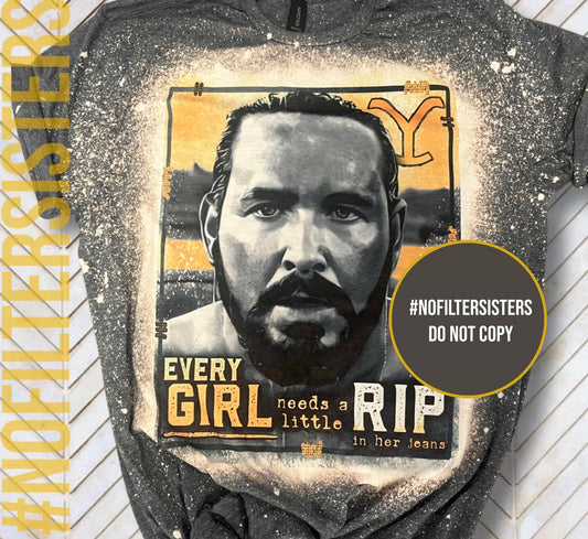 Add a touch of attitude to your wardrobe with our 'Every Girl Needs a Little RIP' Women's T-shirt