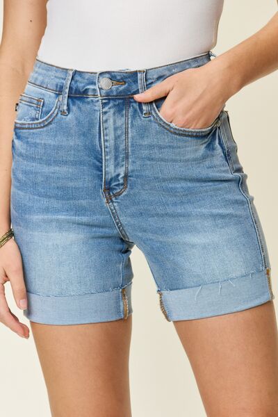 jean shorts for tummy control