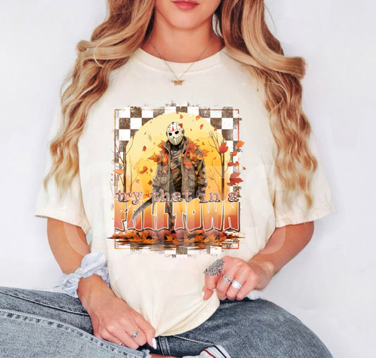 fall tshirt white and yellow