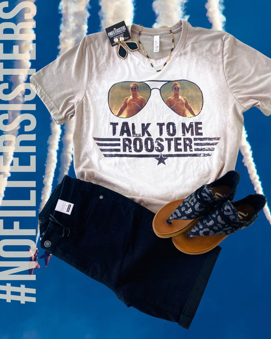 Rooster Bleach Tee/Top Gun