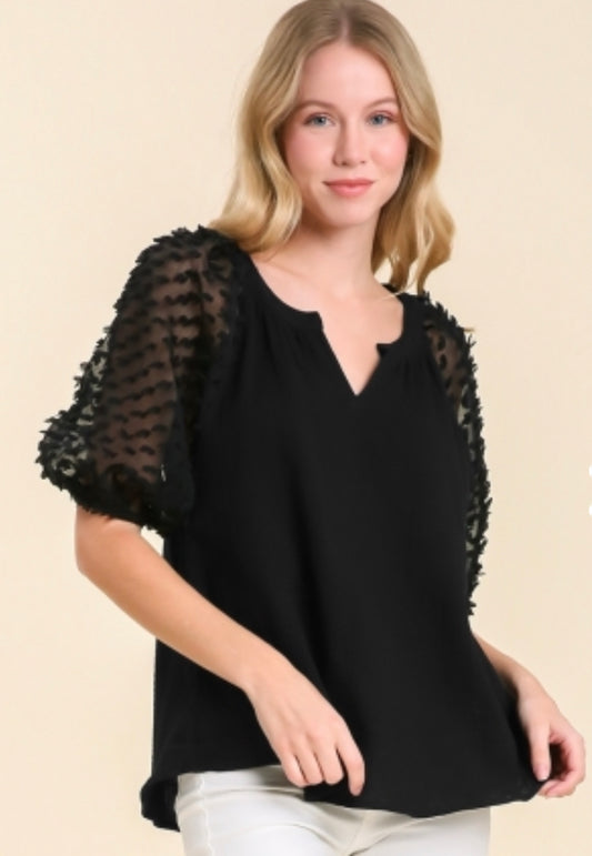 Rae Lynn Umgee Blouse-Black