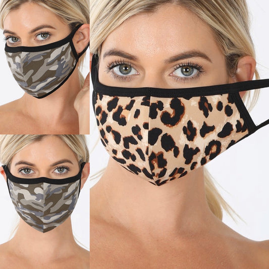 Adult Facial Covering-Leo/camo
