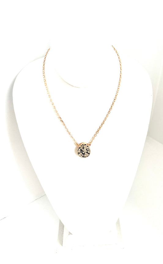 Dalmatian Stone Necklace