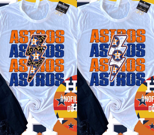 Astros Tee-Logo Bolt 2 options