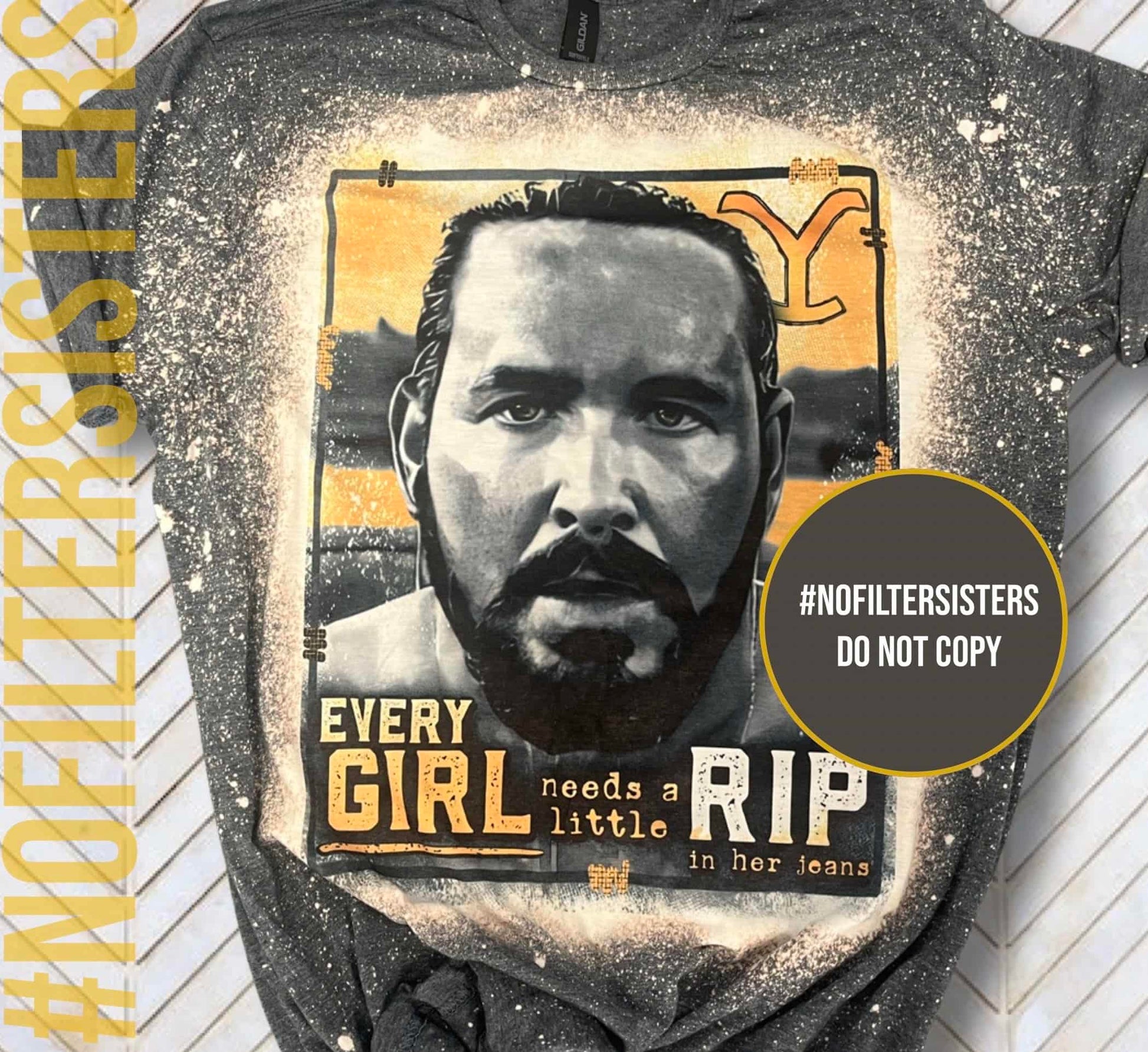 Add a touch of attitude to your wardrobe with our 'Every Girl Needs a Little RIP' Women's T-shirt