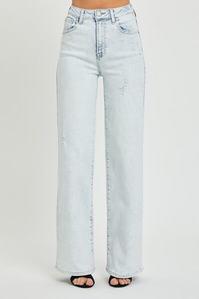Introducing our Ultra High Waist Wide Leg Jeans: a bold and contemporary choice for fashion-forward individuals. The ultra high waist design effortlessly enhances your silhouette, emphasizing your curves with a flattering elongating effect. With their wide leg style, these jeans exude both sophistication and drama, ensuring a chic and on-trend appearance.
