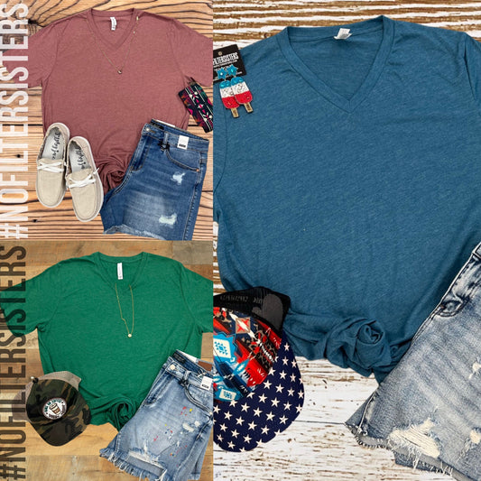 V-Neck Bella Canvas Tee