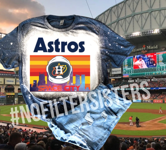 Space City Astros Bleach Tee