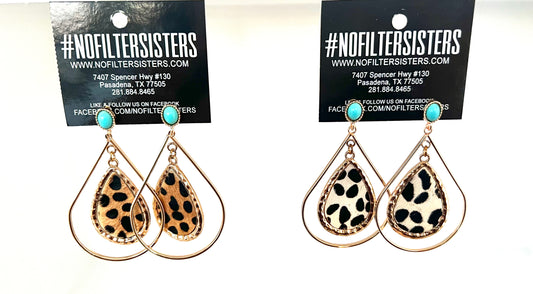 Little Beth Leo Double Teardrop Earrings