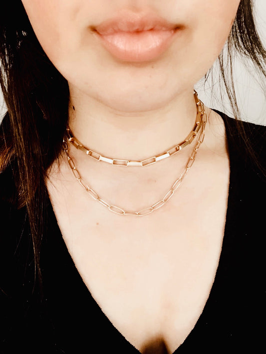 Double Chain Gold Necklace